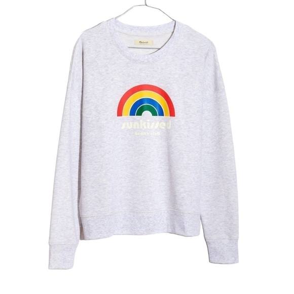 Madewell Tops - MADEWELL Sunkissed Beach Club Graphic Mainstay Sweatshirt AN438